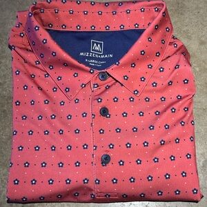 Mizzen+Main classic fit polo, XL, geometric print